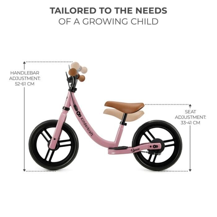 BICICLETA FARA PEDALE KINDERKRAFT SPACE DARK PINK - imagine 3
