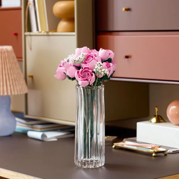 LEGO BOTANICALS BUCHET DE TRANDAFIRI ROZ 10374 - imagine 13