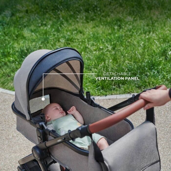 CARUCIOR KINDERKRAFT ESME PRO, 3 IN 1, SAND BEIGE - imagine 3