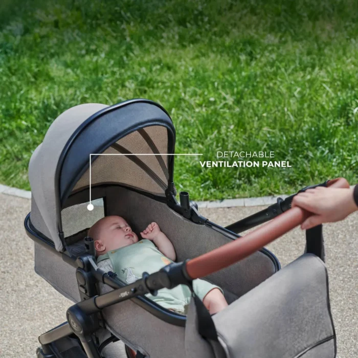 CARUCIOR KINDERKRAFT ESME PRO, 3 IN 1, SAND BEIGE - imagine 8