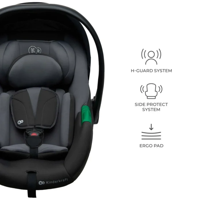 SCOICA AUTO I-SIZE, 40-87 CM, KINDERKRAFT MINK PRO2 , GREY - imagine 7