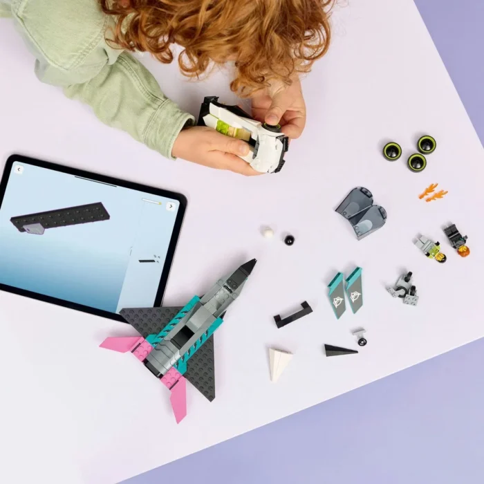 LEGO CITY AVION CU REACTIE VS MASINA 60489 - imagine 13