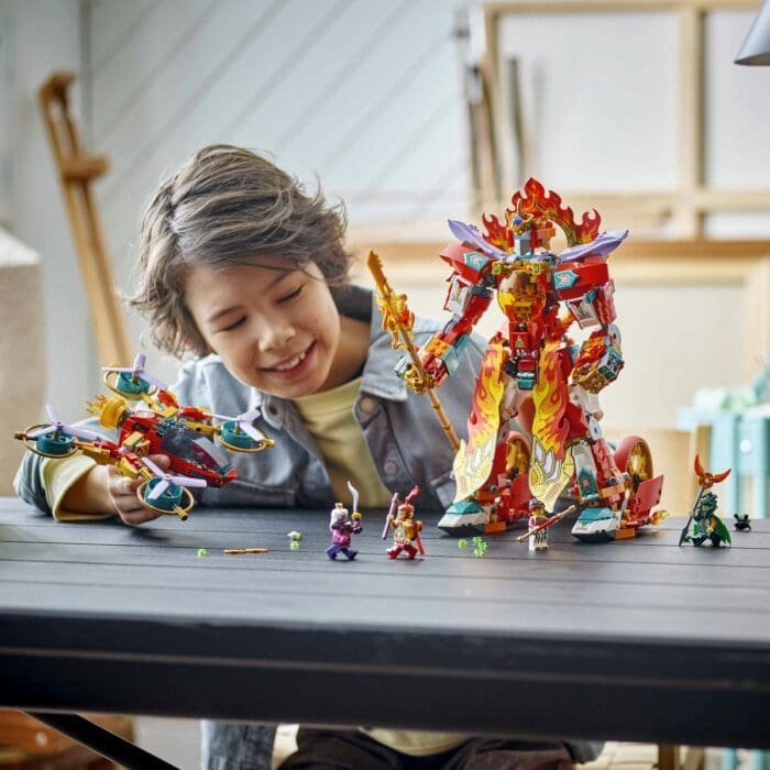 LEGO MONKIE KID ROBOTUL CU INEL DE FOC AL LUI NEZHA 80057 - imagine 6