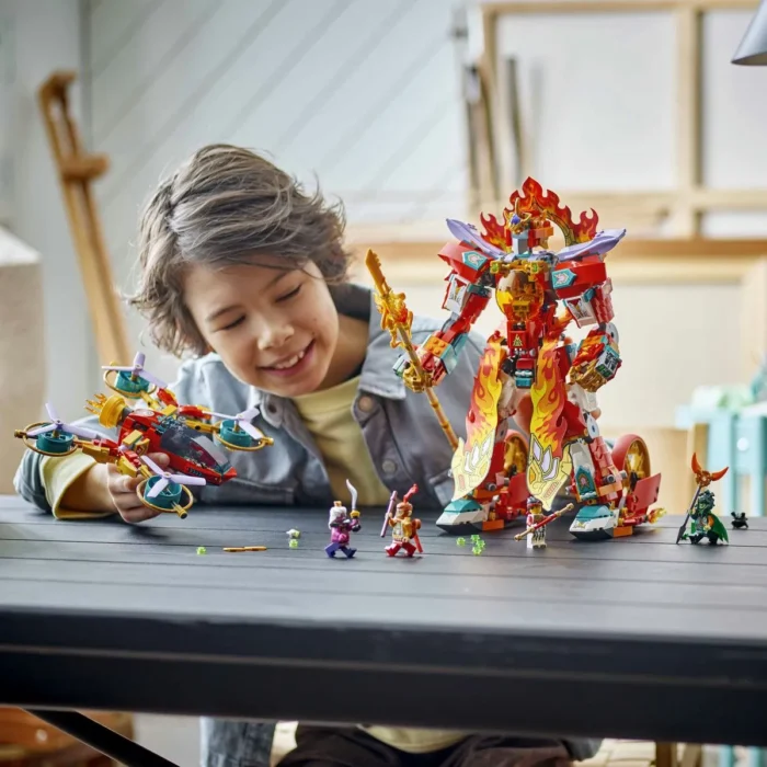 LEGO MONKIE KID ROBOTUL CU INEL DE FOC AL LUI NEZHA 80057 - imagine 13