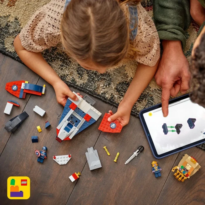 LEGO MARVEL RAZBUNATORII CAPITANUL AMERICA VS THANOS 76319 - imagine 14