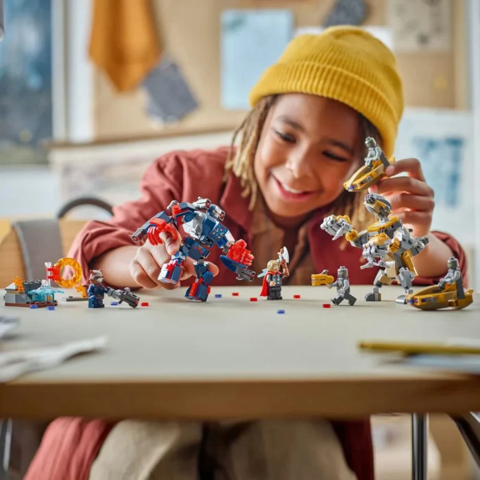 LEGO MARVEL RAZBUNATORII THOR VS CHITAURI SFARSITUL JOCULUI 76322 - imagine 14