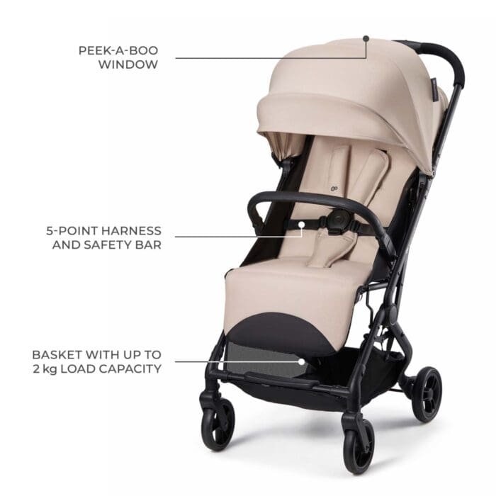 CARUCIOR SPORT KINDERKRAFT INDY3, MISTY BEIGE - imagine 4