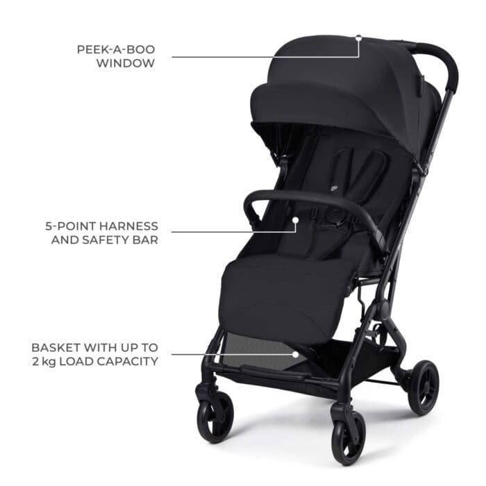 CARUCIOR SPORT KINDERKRAFT INDY3, COAL BLACK - imagine 4