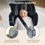 SCAUN AUTO KINDERKRAFT XPAND 2 I-SIZE 100-150 CM, ROCKET GREY - imagine 9