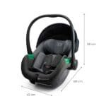 SCOICA AUTO I-SIZE, 40-87 CM, KINDERKRAFT MINK PRO2 , GREY - imagine 4