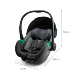 SCOICA AUTO I-SIZE, 40-87 CM, KINDERKRAFT MINK PRO2 , GREY - imagine 8