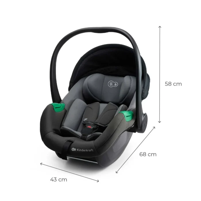 SCOICA AUTO I-SIZE, 40-87 CM, KINDERKRAFT MINK PRO2 , GREY - imagine 8