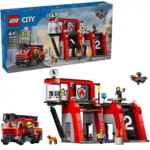 LEGO CITY STATIE SI CAMION DE POMPIERI 60414 - imagine 10