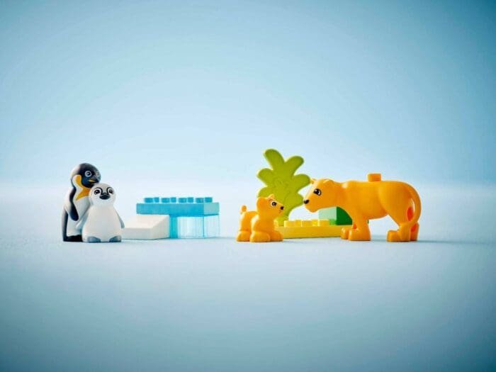 LEGO DUPLO FAMILII DE ANIMALE SALBATICE: PINGUINI SI LEI 10442 - imagine 5