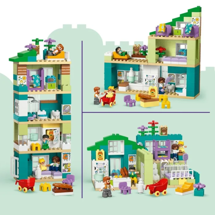 LEGO DUPLO CASA MODERNA DE FAMILIE 3 IN 1 CU FIGURINE 10470 - imagine 14