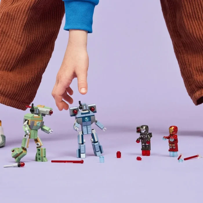 LEGO MARVEL IRON MAN SI WAR MACHINE VS DRONELE HAMMER 76320 - imagine 15