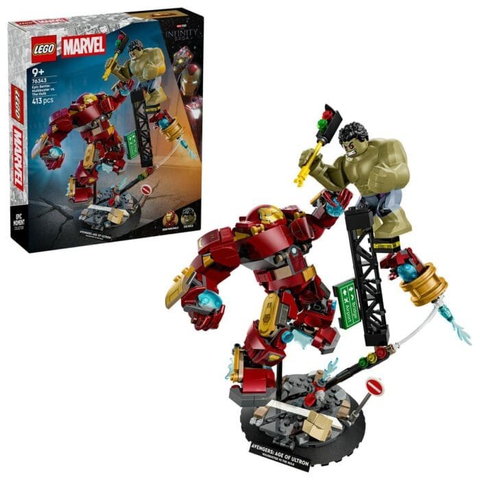 LEGO MARVEL BATALIE MEMORABILA HULKBUSTER VS HULK 76343 - imagine 6