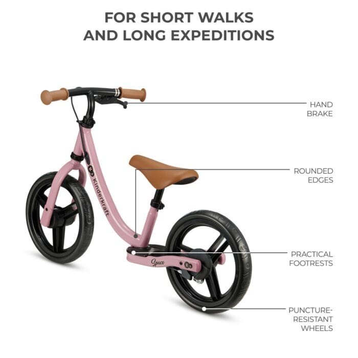 BICICLETA FARA PEDALE KINDERKRAFT SPACE DARK PINK - imagine 5