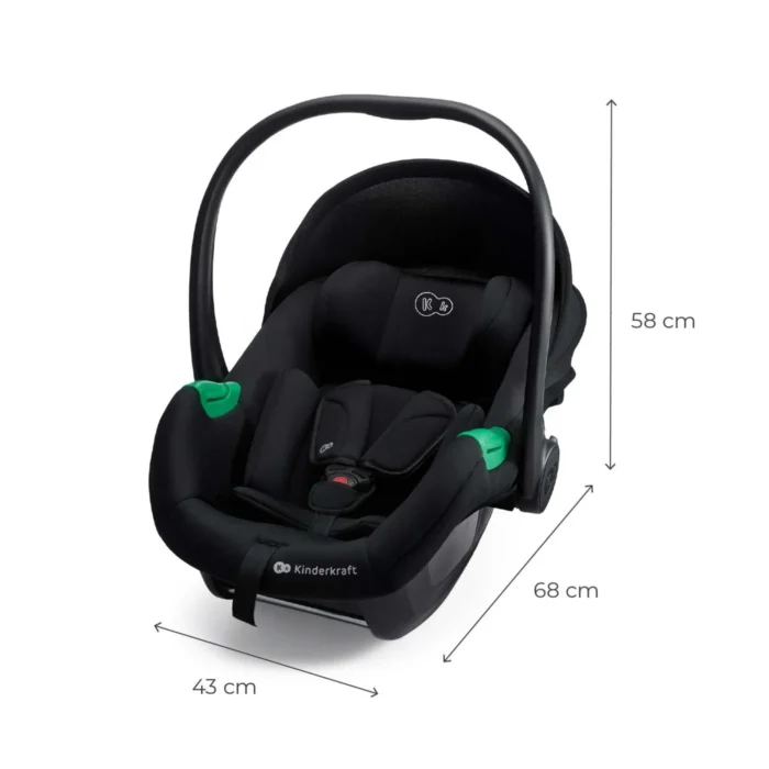 SCOICA AUTO KINDERKRAFT MINK PRO 2 I-SIZE 40-75 CM + BAZA ZESTAW BLACK - imagine 10