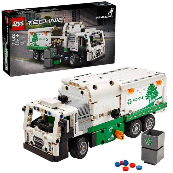 LEGO TECHNIC AUTOGUNOIERA MACK LR ELECTRIC 42167 - imagine 6