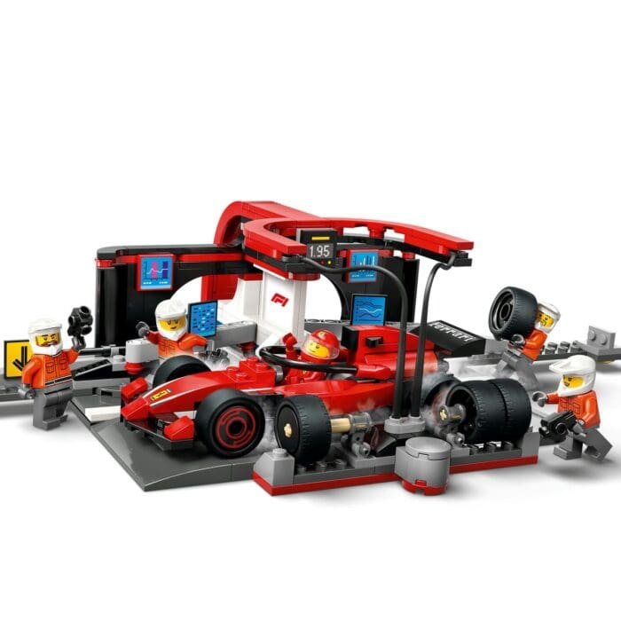 LEGO CITY BOXA SI MECANICI F1 CU MASINA FERRARI 60443 - imagine 6