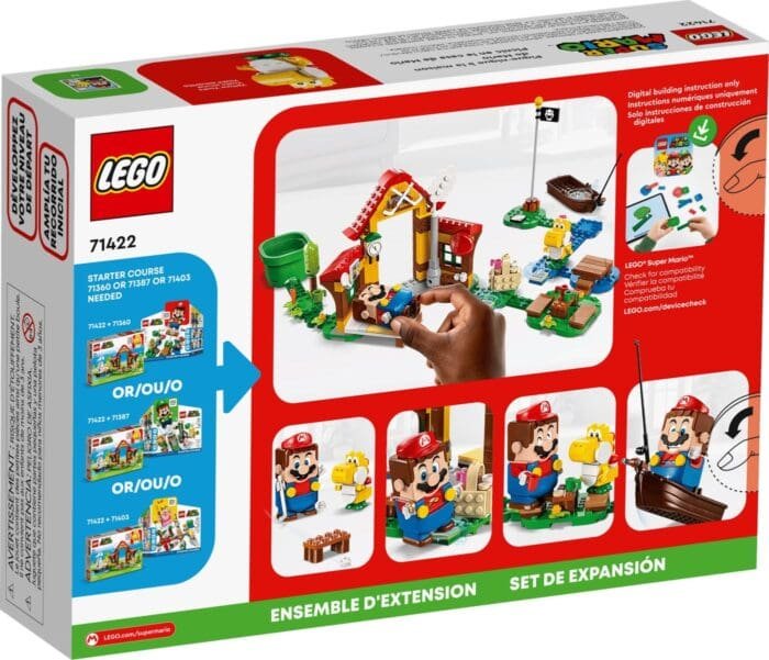 LEGO SUPER MARIO SET DE EXTINDERE PICNIC LA CASA LUI MARIO 71422 - imagine 6