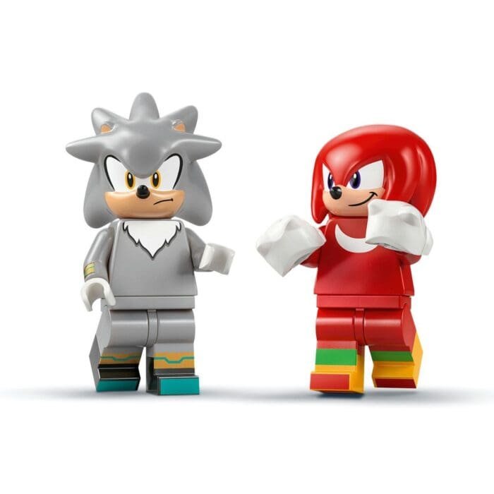 LEGO SONIC MASINA LUI SILVER VS CAMIONUL GIGANT AL LUI KNUCKLES 77118 - imagine 7