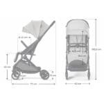 CARUCIOR SPORT KINDERKRAFT INDY3, URBAN GREY - imagine 5