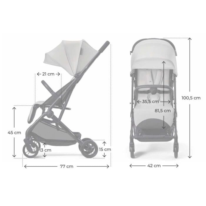 CARUCIOR SPORT KINDERKRAFT INDY3, URBAN GREY - imagine 5