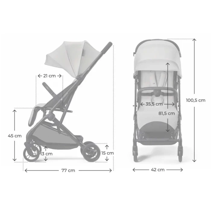 CARUCIOR SPORT KINDERKRAFT INDY3, URBAN GREY - imagine 10