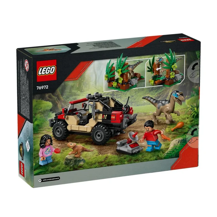 LEGO JURASSIC WORLD RENASTEREA EVADARE OFF-ROAD DIN CALEA UNUI VELOCIRAPTOR 76972 - imagine 15