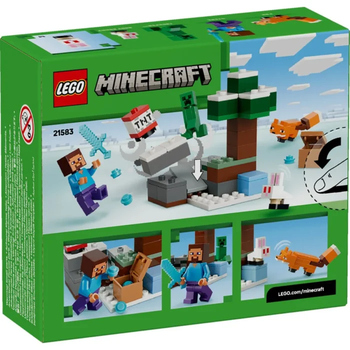 LEGO MINECRAFT AVENTURA DIN TAIGA A LUI STEVE 21583 - imagine 15