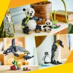 LEGO CREATOR ANIMALE SALBATICE: FAMILIA DE URSI PANDA 31165 - imagine 16