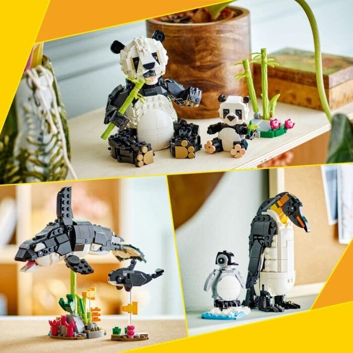 LEGO CREATOR ANIMALE SALBATICE: FAMILIA DE URSI PANDA 31165 - imagine 7