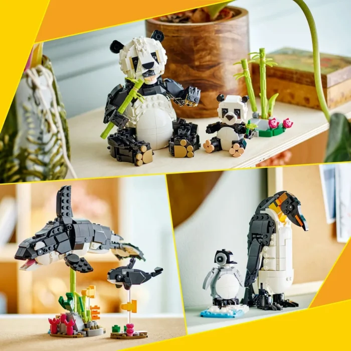 LEGO CREATOR ANIMALE SALBATICE: FAMILIA DE URSI PANDA 31165 - imagine 16