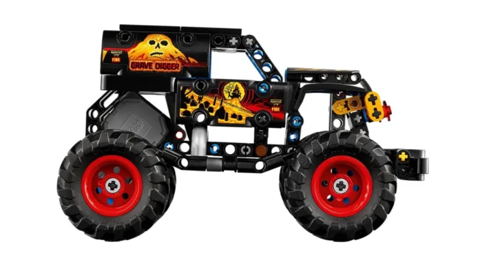 LEGO TECHNIC MONSTER JAM GRAVE DIGGER FOC SI GHEATA 42219 - imagine 16