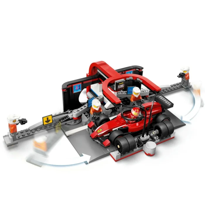 LEGO CITY BOXA SI MECANICI F1 CU MASINA FERRARI 60443 - imagine 16