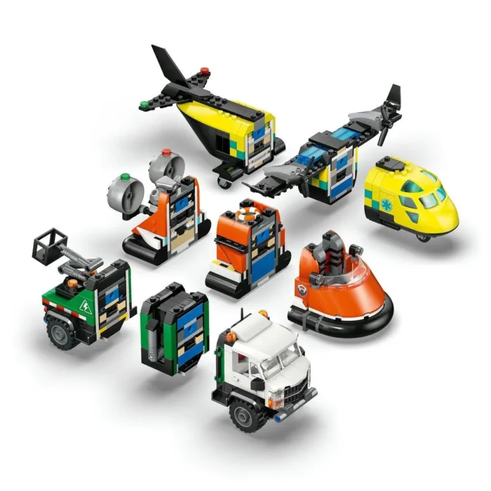 LEGO CITY AVION AUTOSPECIALA DE SERVICE SI AEROGLISOR IN VERSIUNI ADAPTATE 60505 - imagine 16