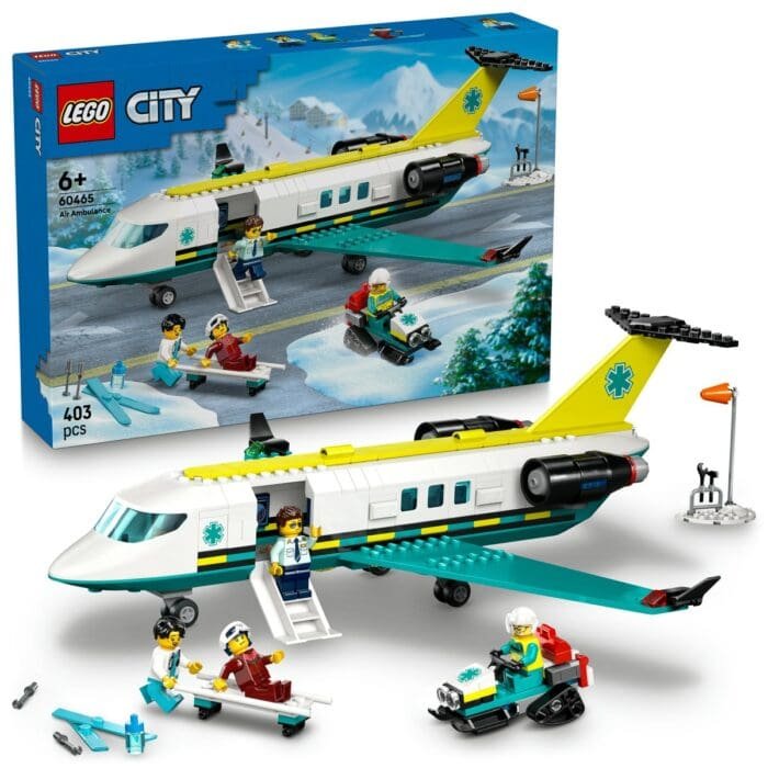 LEGO CITY AVION AMBULANTA PENTRU URGENTE 60465 - imagine 8