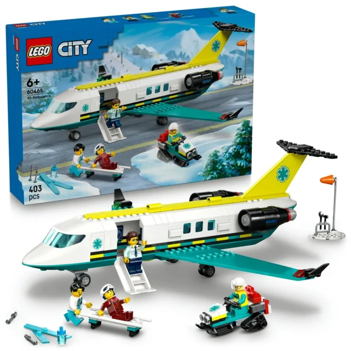 LEGO CITY AVION AMBULANTA PENTRU URGENTE 60465 - imagine 16