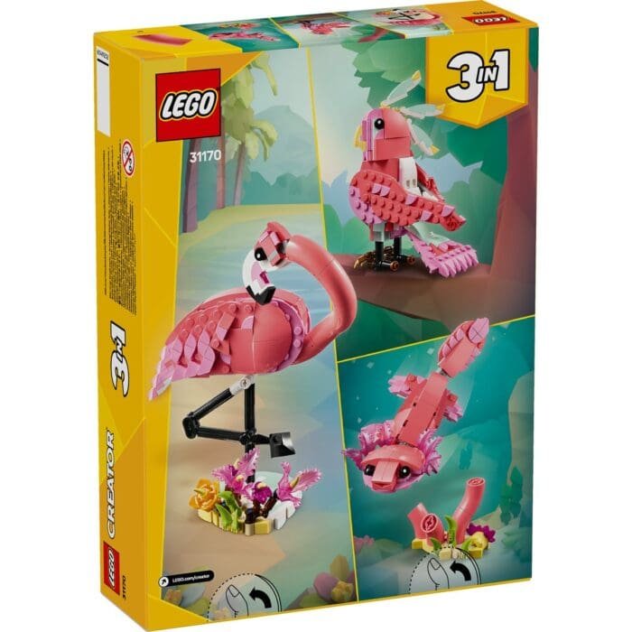 LEGO CREATOR ANIMALE SALBATICE FLAMINGO ROZ 31170 - imagine 8