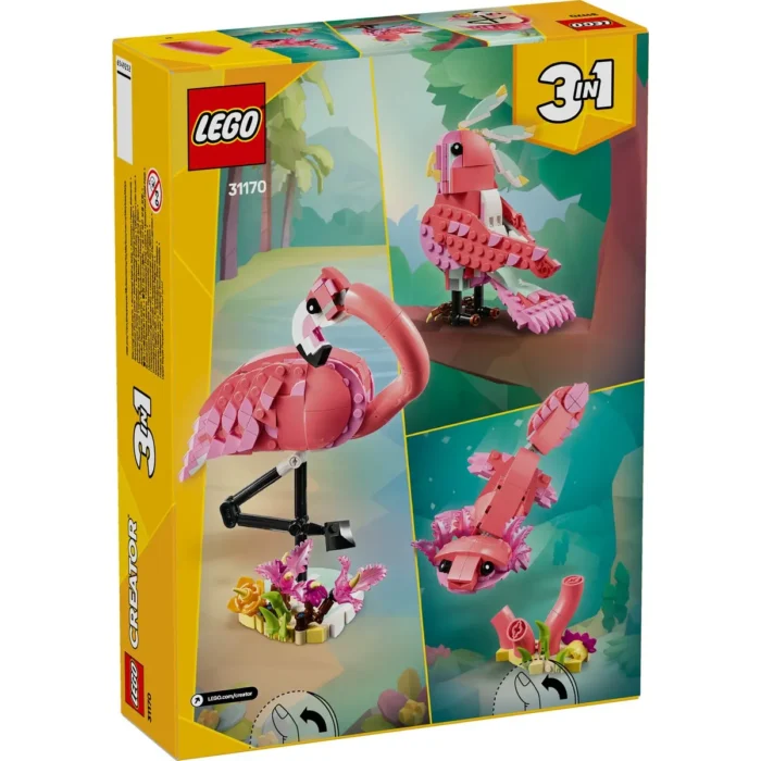 LEGO CREATOR ANIMALE SALBATICE FLAMINGO ROZ 31170 - imagine 17