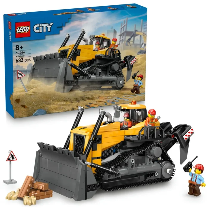 LEGO CITY BULDOZER GALBEN 60466 - imagine 16