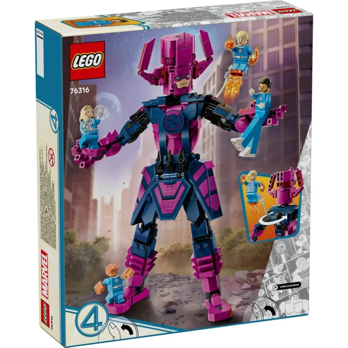LEGO SUPER HEROES FIGURINA DE CONSTRUCIE CEI 4 FANTASTICI VS GALACTUS 76316 - imagine 17