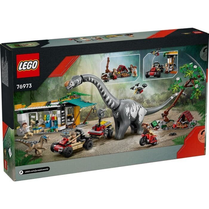LEGO JURASSIC WORLD RENASTEREA MISIUNE DE URMARIRE A UNUI VELOCIRAPTOR SI A UNUI TITANOSAURUS 76973 - imagine 8