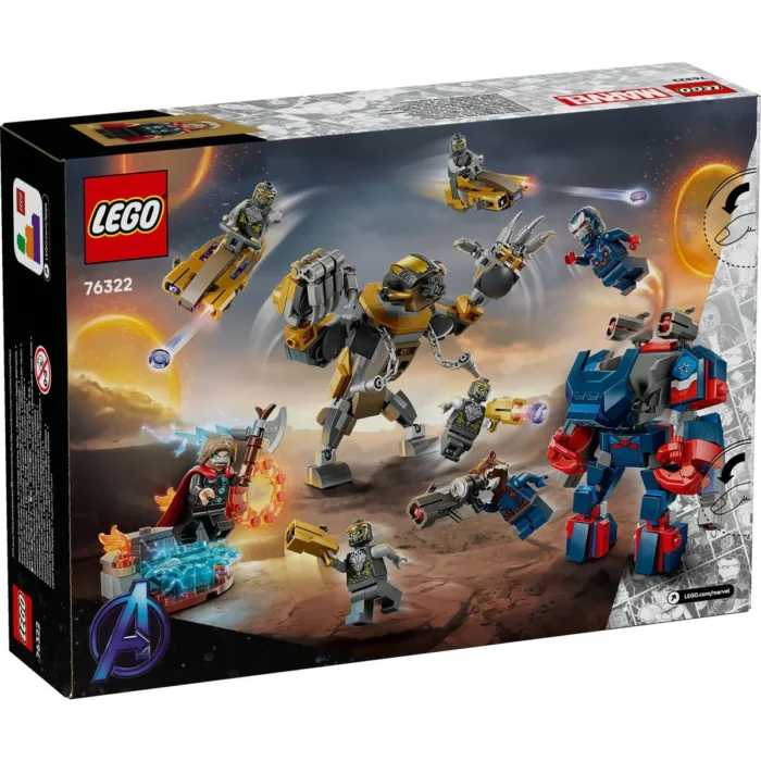 LEGO MARVEL RAZBUNATORII THOR VS CHITAURI SFARSITUL JOCULUI 76322 - imagine 17