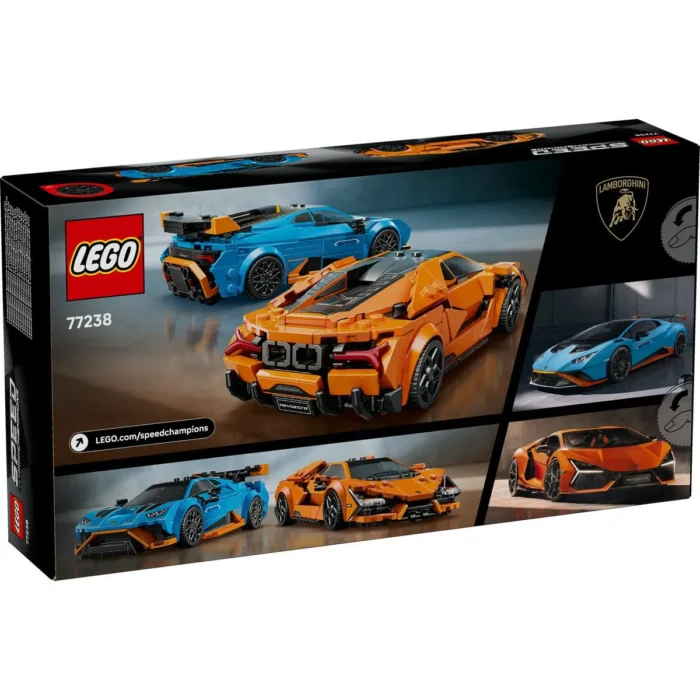 LEGO SPEED CHAMPIONS LAMBORGHINI REVUELTO SI HURACAN STO 77238 - imagine 17