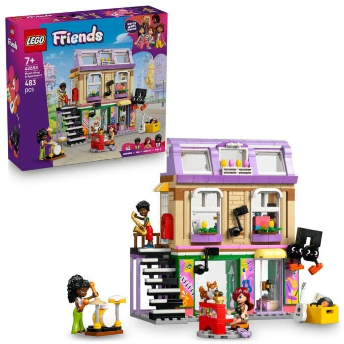 LEGO FRIENDS MAGAZIN DE MUZICA SI APARTAMENT 42653 - imagine 8