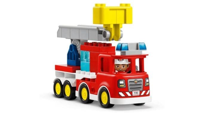 LEGO DUPLO CAMION DE POMPIERI CU FURTUN SI POMPIER 10473 - imagine 9