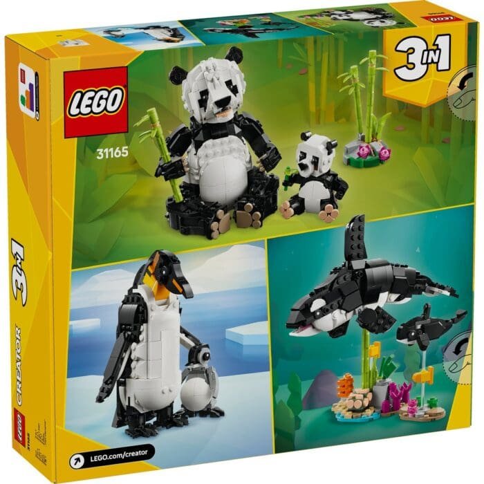 LEGO CREATOR ANIMALE SALBATICE: FAMILIA DE URSI PANDA 31165 - imagine 8